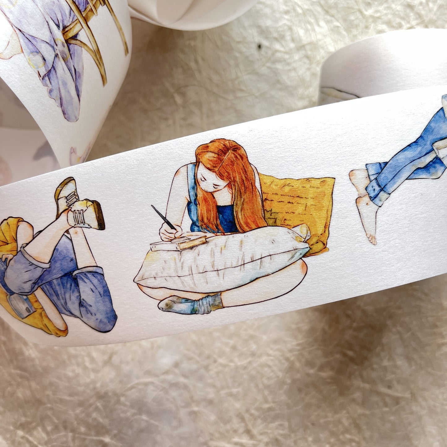 RICHTAPES DingDing Vol7【23#Quiet】,Washi PET Tape Stickers,1.97 in x 10.94 YD,Original Design,for Scrapbook Supplies,Scrapbook Tape Stickers,Junk Journal Supplies,Bullet Journal Supplies