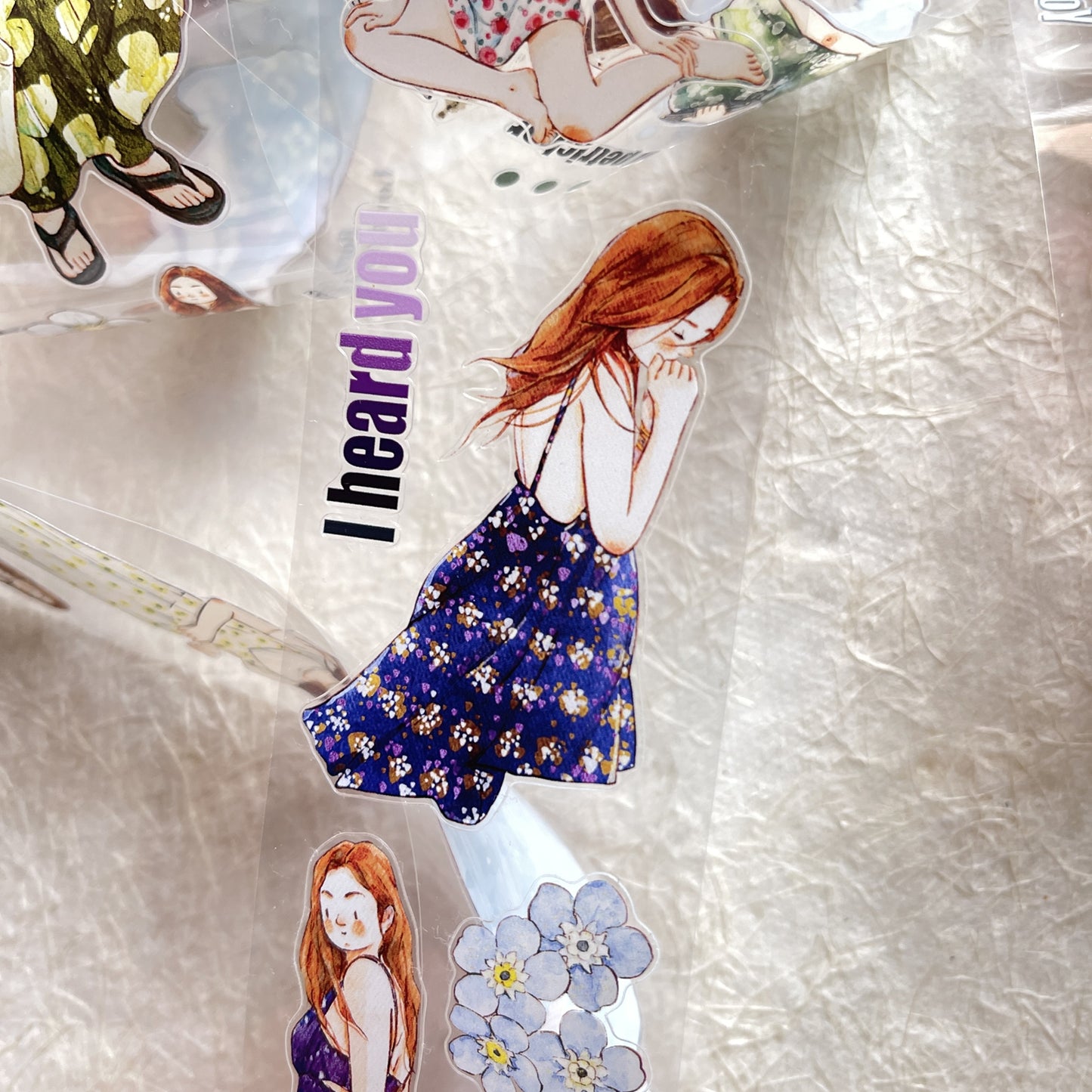 DingDing Vol7【24#Colorful】,Washi/PET Tape Stickers,1.97 in x 10.94 YD,Original Design,for Scrapbook Supplies,Scrapbook Tape Stickers,Junk Journal Supplies,Bullet Journal Supplies