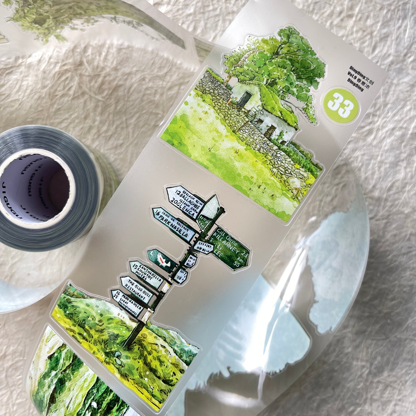 DingDing Washi Tape Set-3 Rolls(A20+30+33) Washi/PET Tape Stickers,Original Designs,Fashion Characters Figures for Scrapbooks Supplies,Journaling,Junk Journal,Bullet Journals,Planners