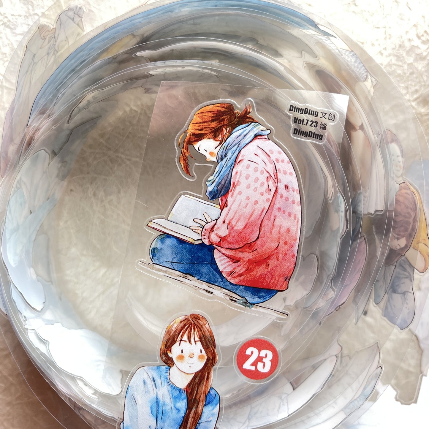 RICHTAPES DingDing Vol7【23#Quiet】,Washi PET Tape Stickers,1.97 in x 10.94 YD,Original Design,for Scrapbook Supplies,Scrapbook Tape Stickers,Junk Journal Supplies,Bullet Journal Supplies