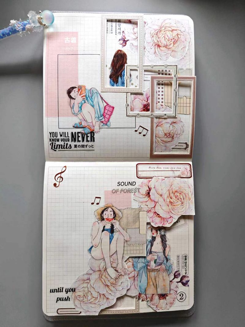 DingDing Vol4【15#A Little Blue】Original Character Design Washi Matte PET Journal Tape Versatile Collage Materials