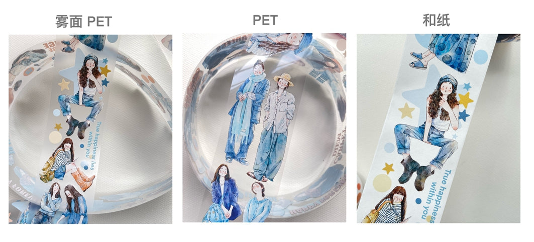 Seahorse Forest Vol2【A7#Extra】Original Character Design Journal Washi/Matte PET Tape Versatile Collage Material