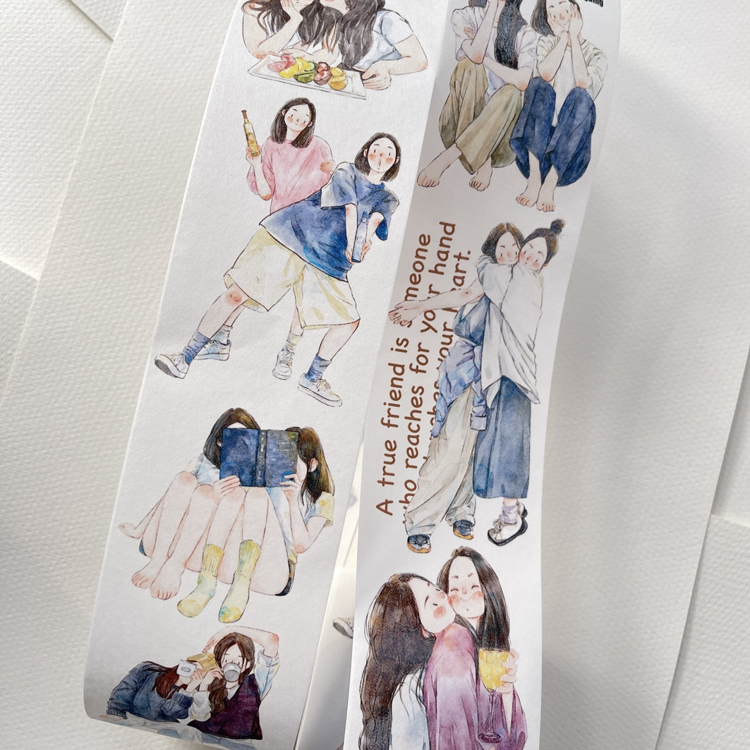 Seahorse Forest Vol2【A8#Sisters】Original Character Design Journal Washi/Matte PET Tape Versatile Collage Material