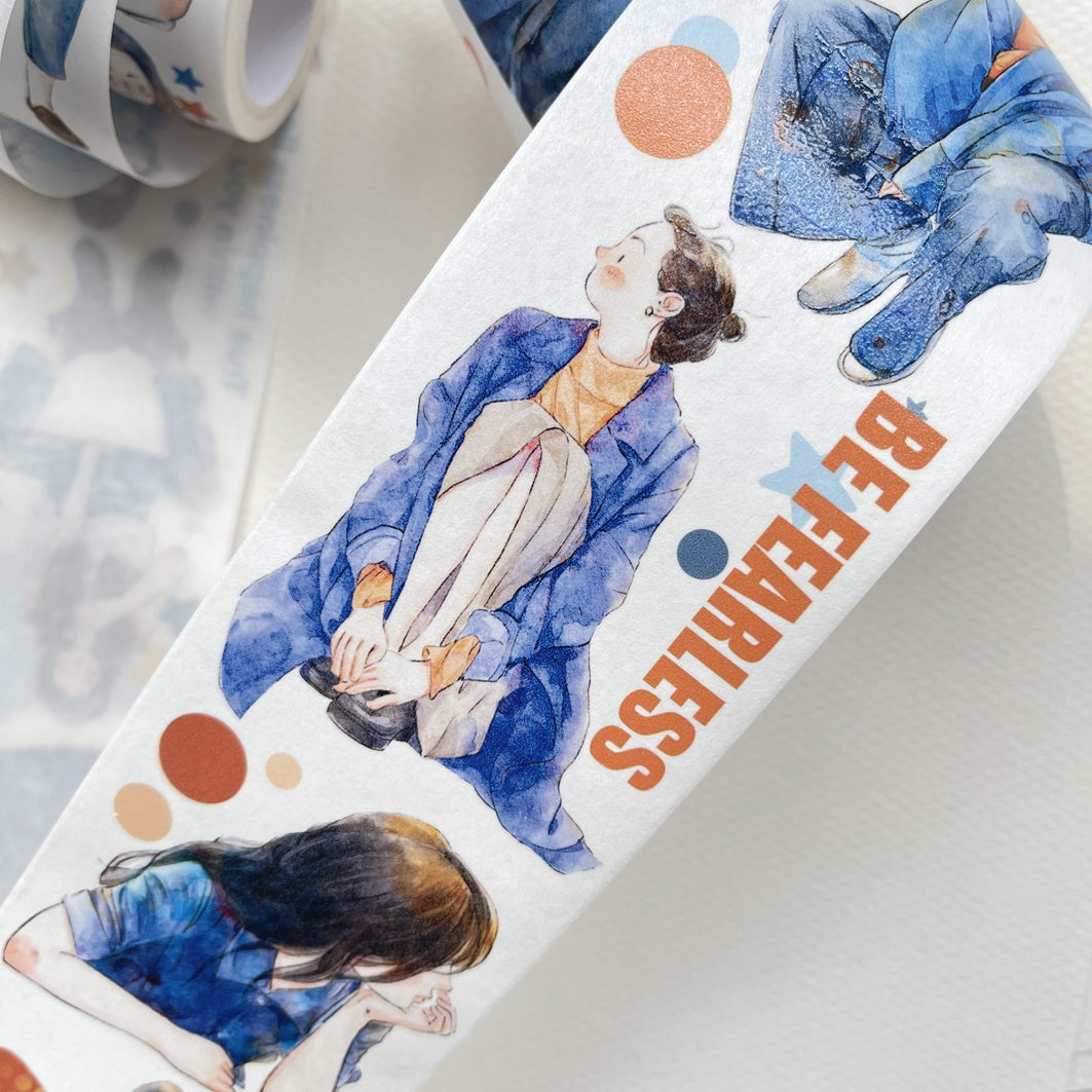 Seahorse Forest Vol2【A7#Extra】Original Character Design Journal Washi/Matte PET Tape Versatile Collage Material