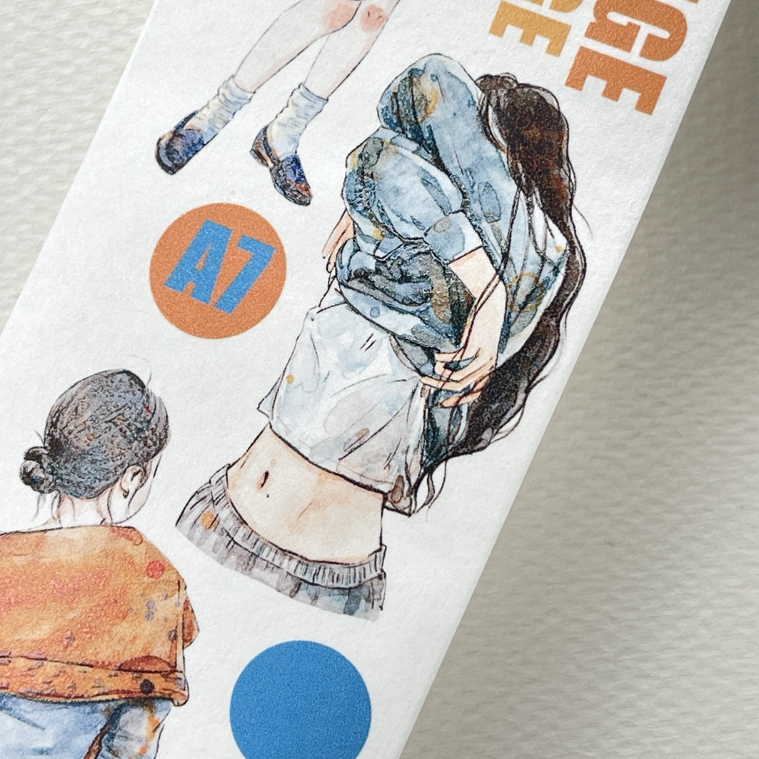 Seahorse Forest Vol2【A7#Extra】Original Character Design Journal Washi/Matte PET Tape Versatile Collage Material