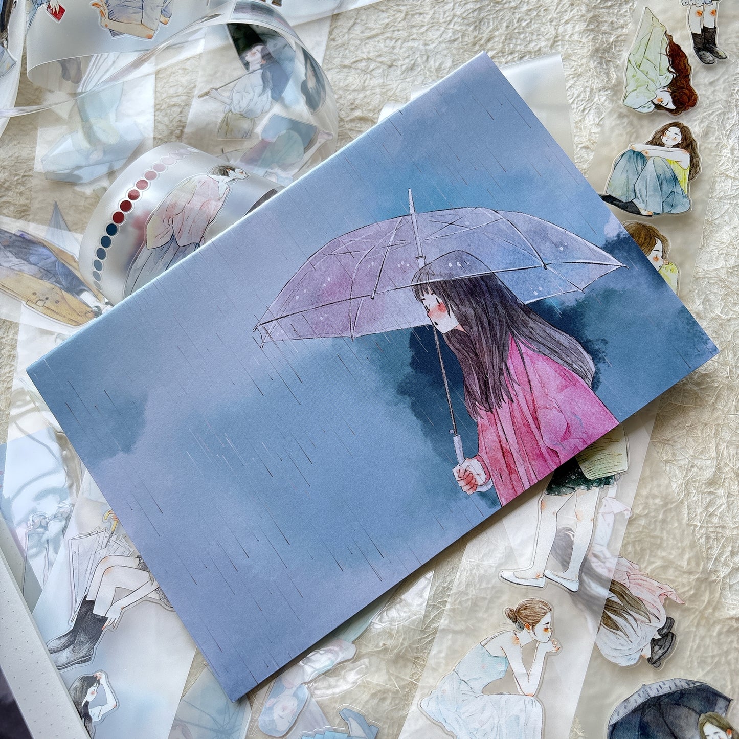 DingDing Vol14【8 Pcs 21x14.2cm,0.75kg A5 Notebook】,Washi Sticker Book,Passport, Blank Inner Pages,for Junk Journal,Journaling,Scrapbooking