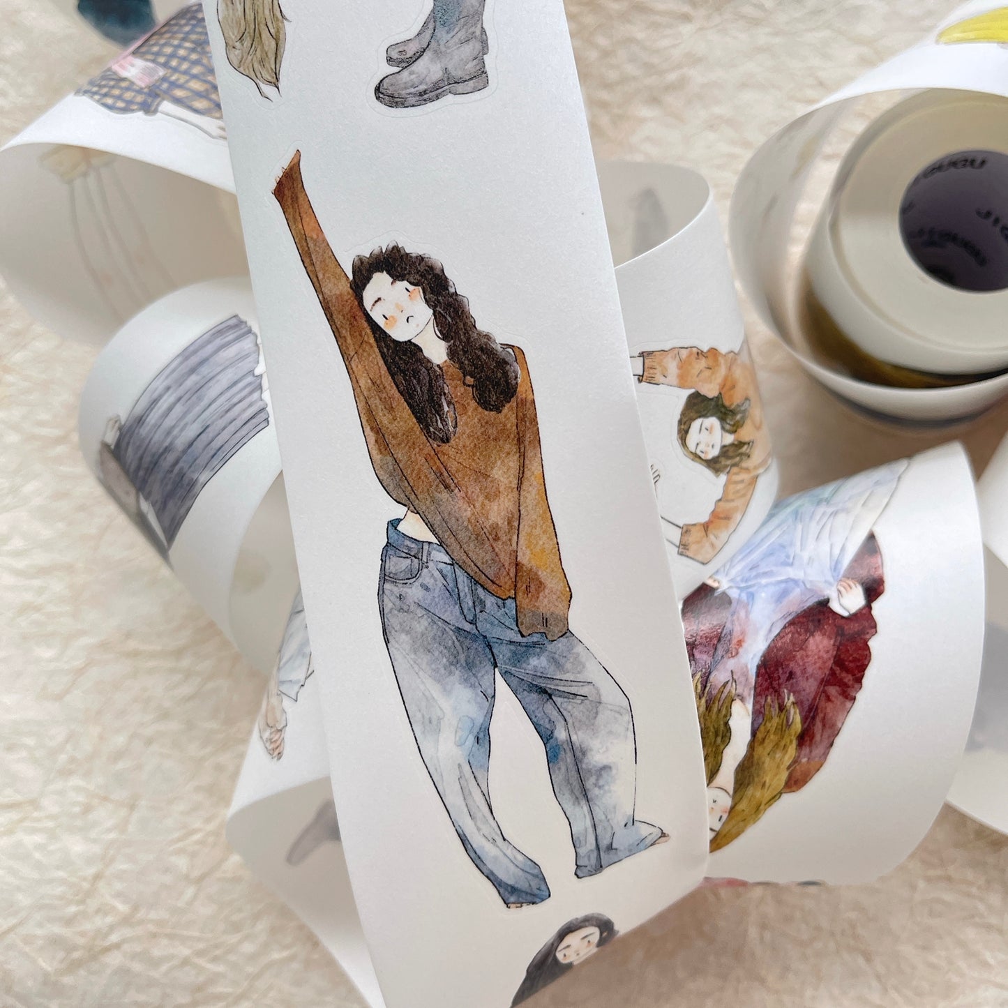 DingDing Vol11【39#Autumn Day】Original Design Pre-Cut Washi/PET Tape Stickers,for Scrapbook Supplies,Journaling,Junk Journal,Bullet Journal,Planner Stickers