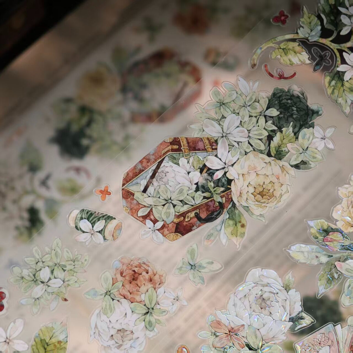 YiEr Vol18【Flower Box】Pre-cut Orginal Design Follower Washi Tape and PET Stickers