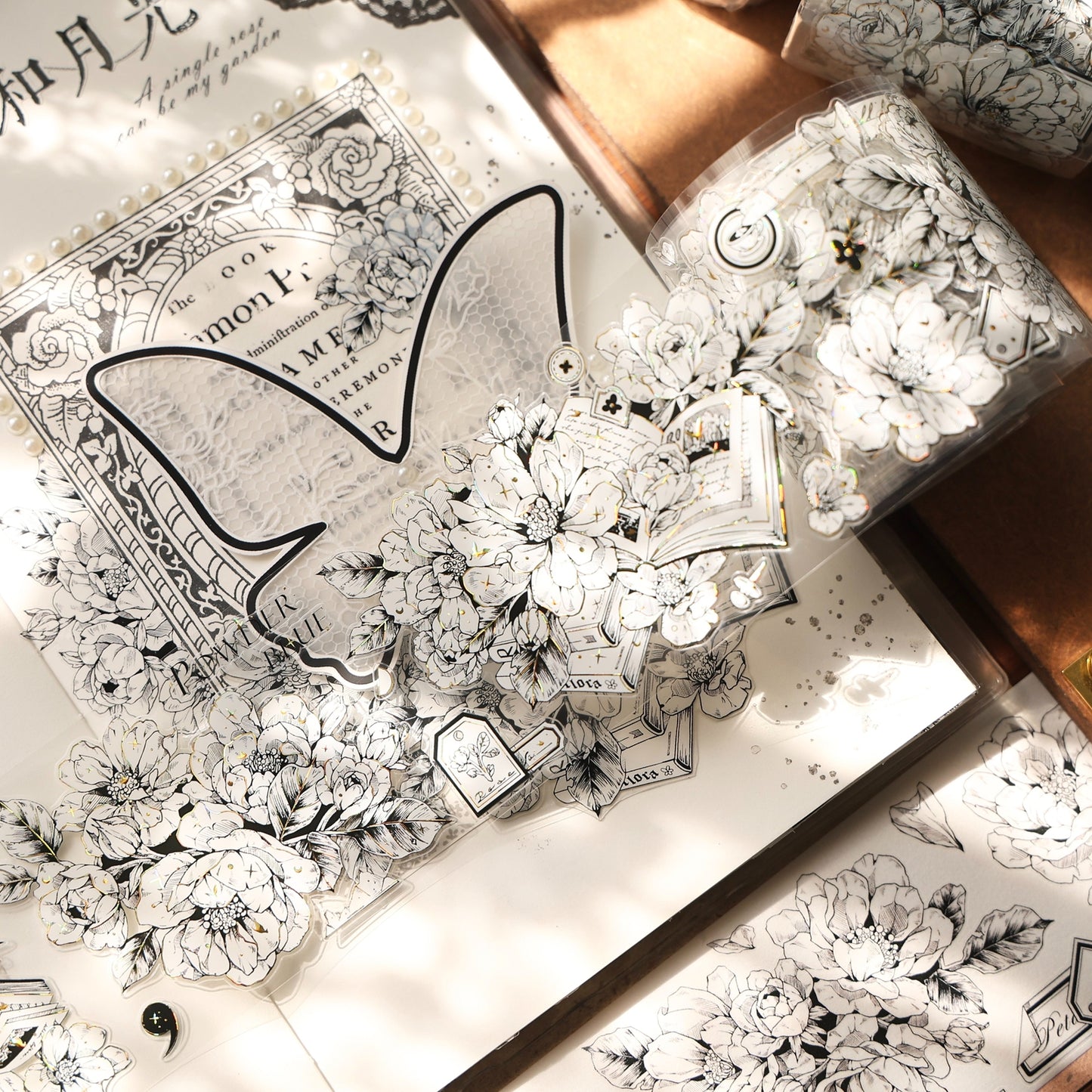 YiEr Vol16【Flower Language Collection】Floral Washi Tape and PET Stickers