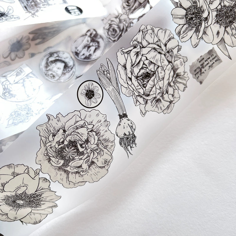 Seahorse Forest Vol3【A15#Old Times】Original Character Design Journal Washi/Matte PET Tape