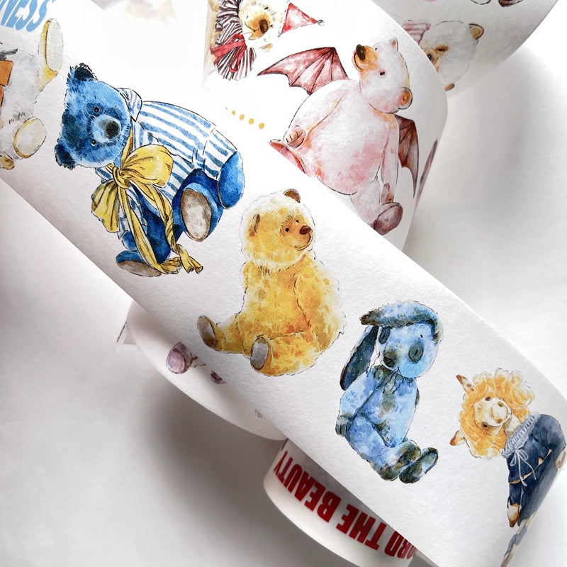 Seahorse Forest Vol3【A14#Doll】Original Character Design Journal Washi/Matte PET Tape