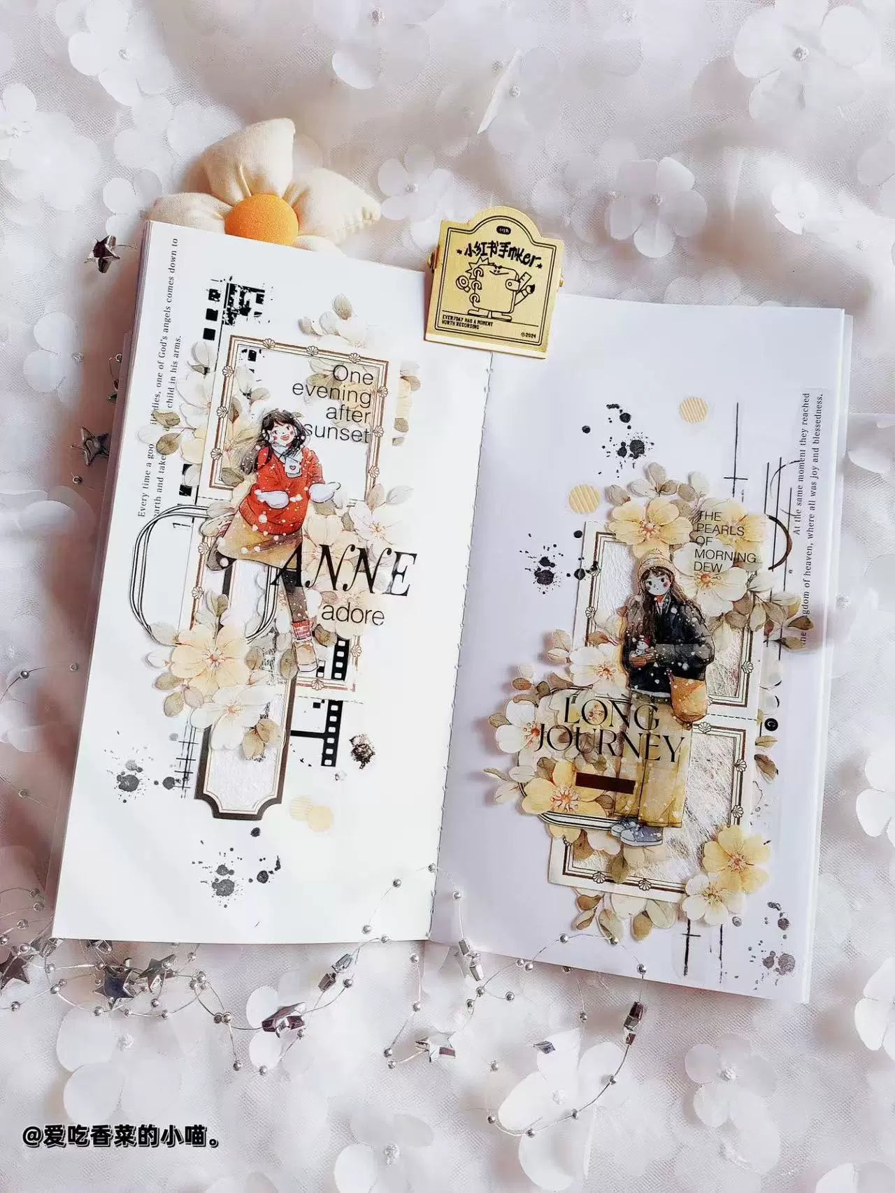 Kaixiaoxun Vol8 【It's Snowing】 Pre-Cut Washi/Matte PET Tape for Scrapbook Supplies,Junk Journal Supplies