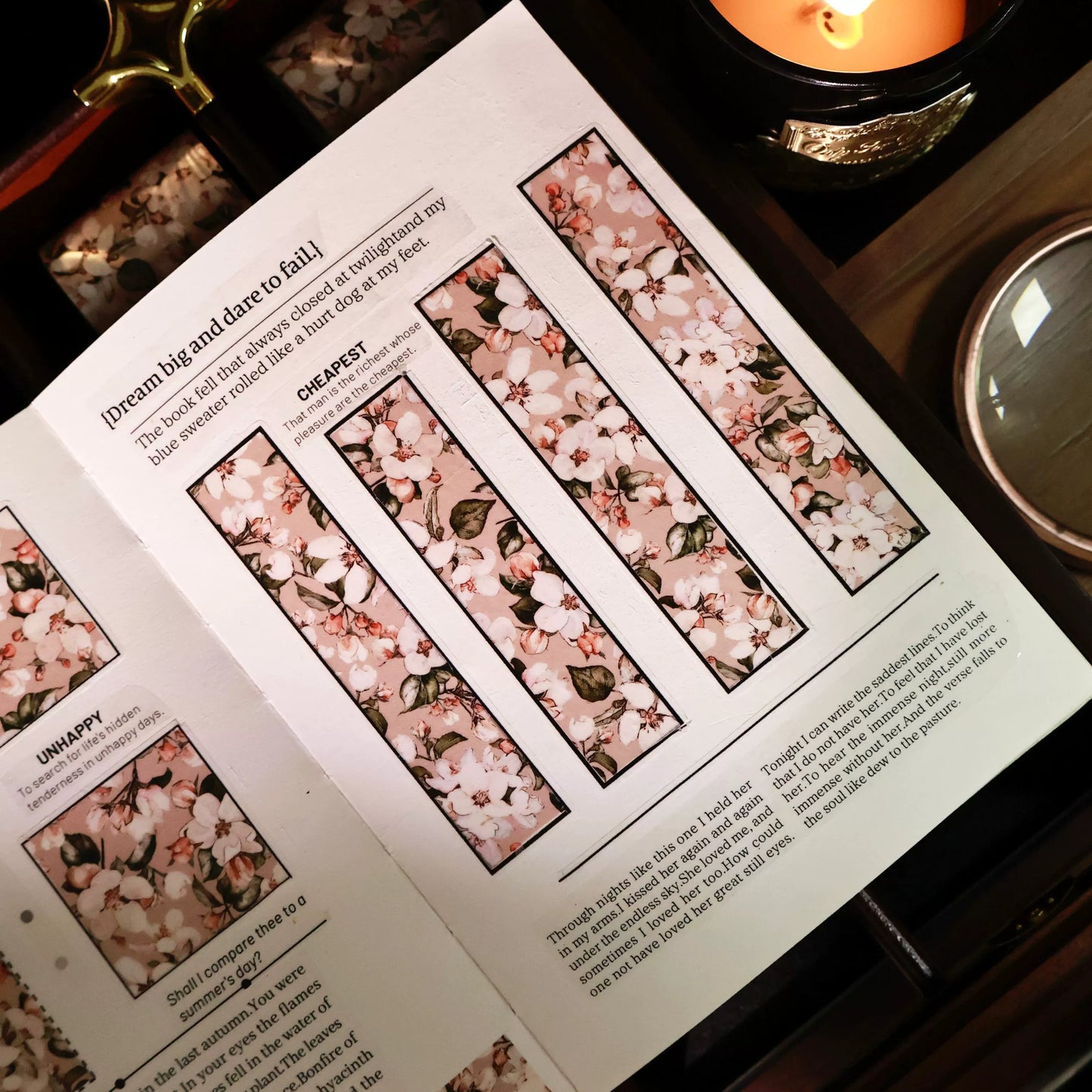 YiEr Vol14【Basic Floral Patterns】Floral Backgroud Washi Tape PET Stickers