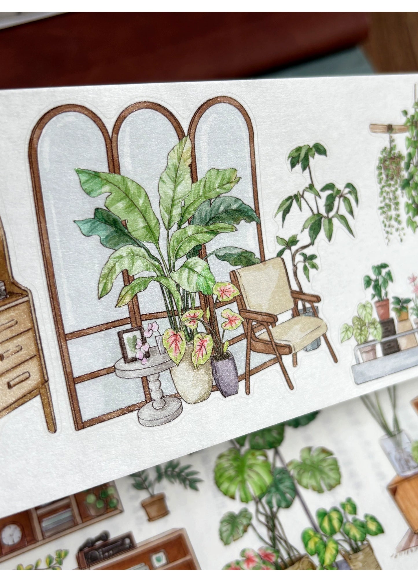 ZiYuanSu Vol12【My Forest House】Scene/Landscape Pre-cut Washi/PET Tape,for Scrapbook Supplies,Scrapbook Tape Stickers,Junk Journal Supplies