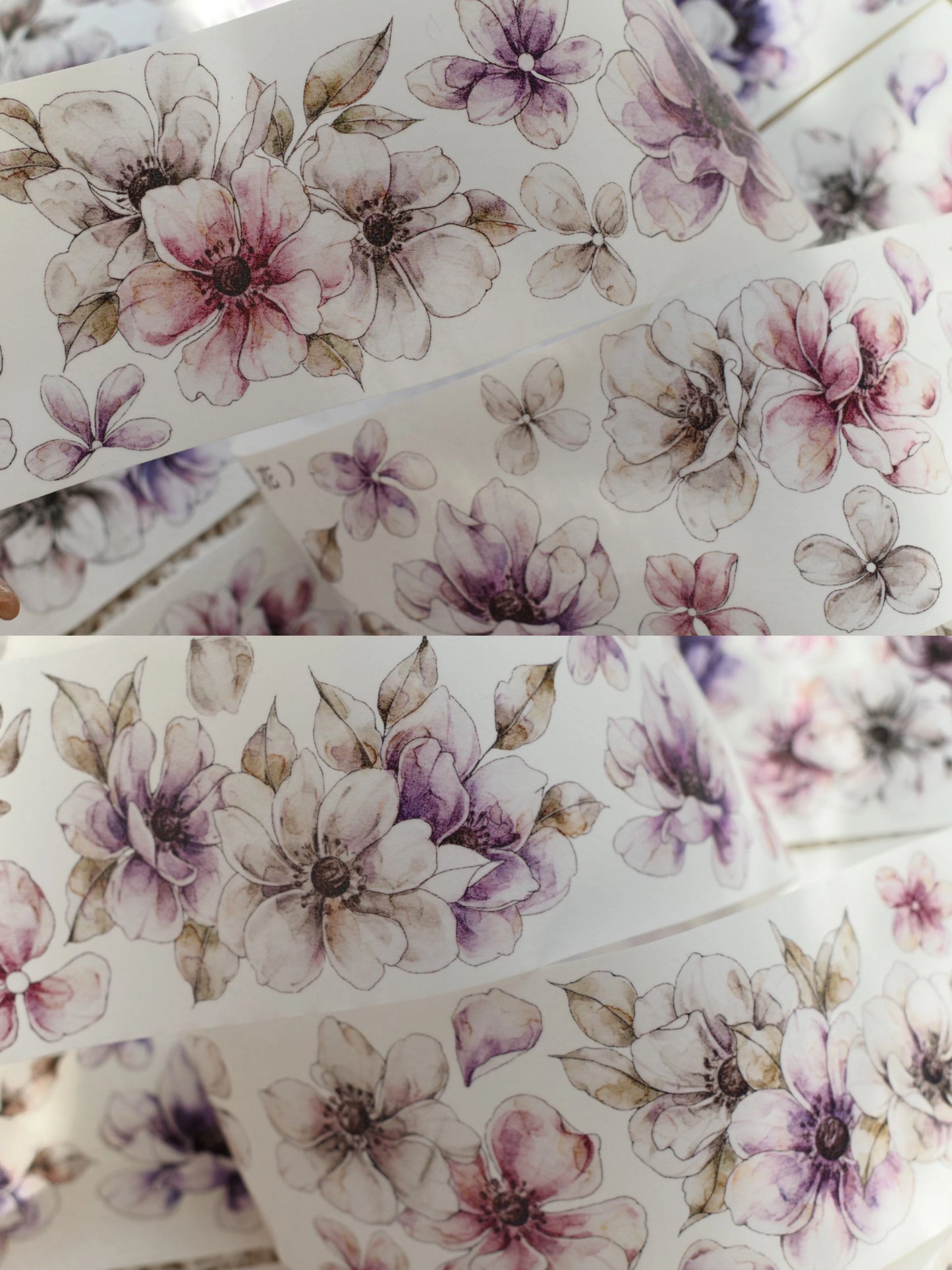 YiEr Vol7【Anemone】Orginal Design Washi/Pet Tape Light Retro Stickers