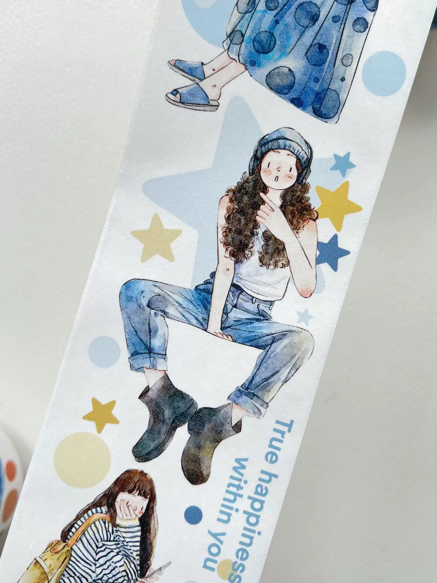Seahorse Forest Vol2【A7#Extra】Original Character Design Journal Washi/Matte PET Tape Versatile Collage Material