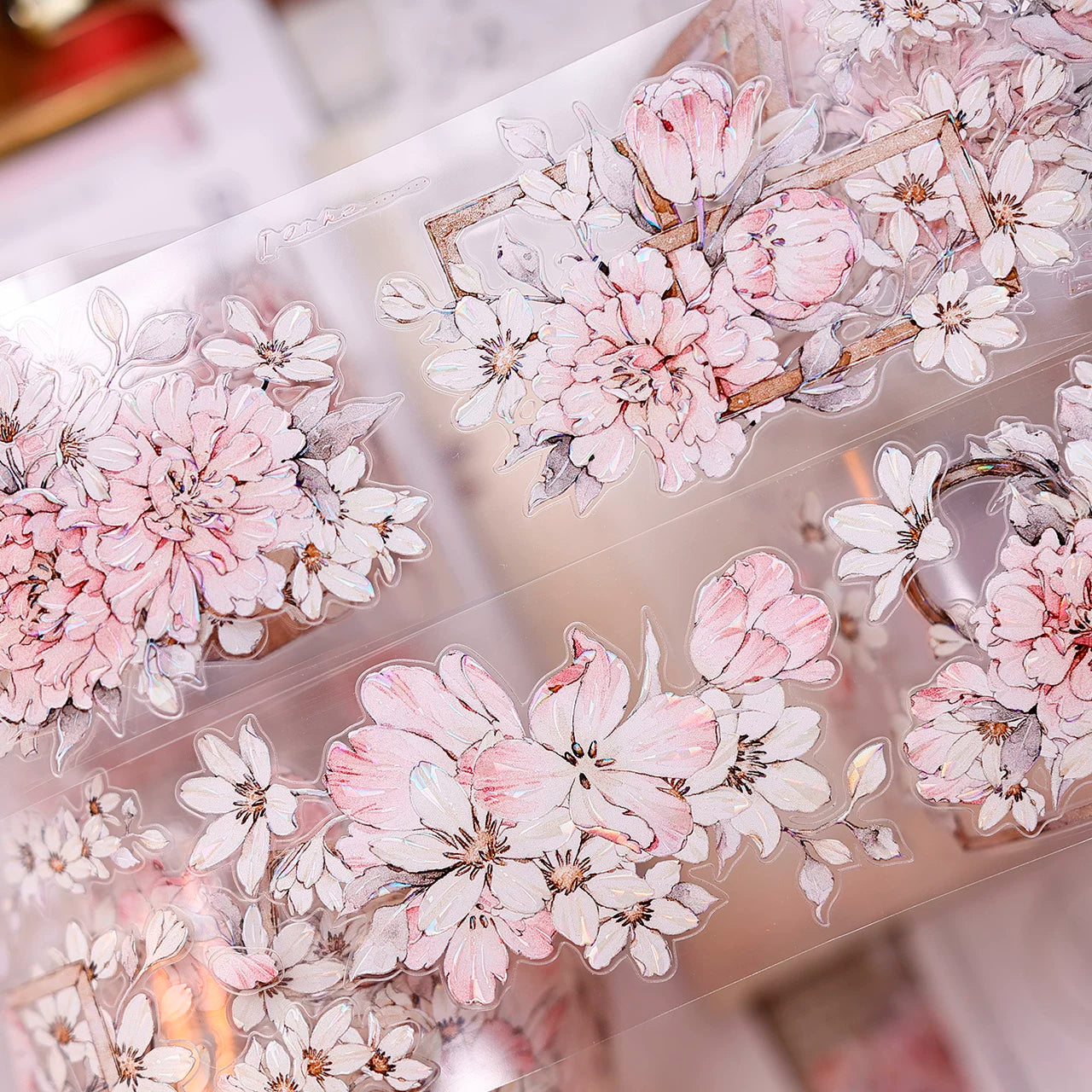 XiaoBaiJia Salt Series【Powdered Floss】Pre-cut Orginal Design Washi/Pet Tape Light Retro Stickers