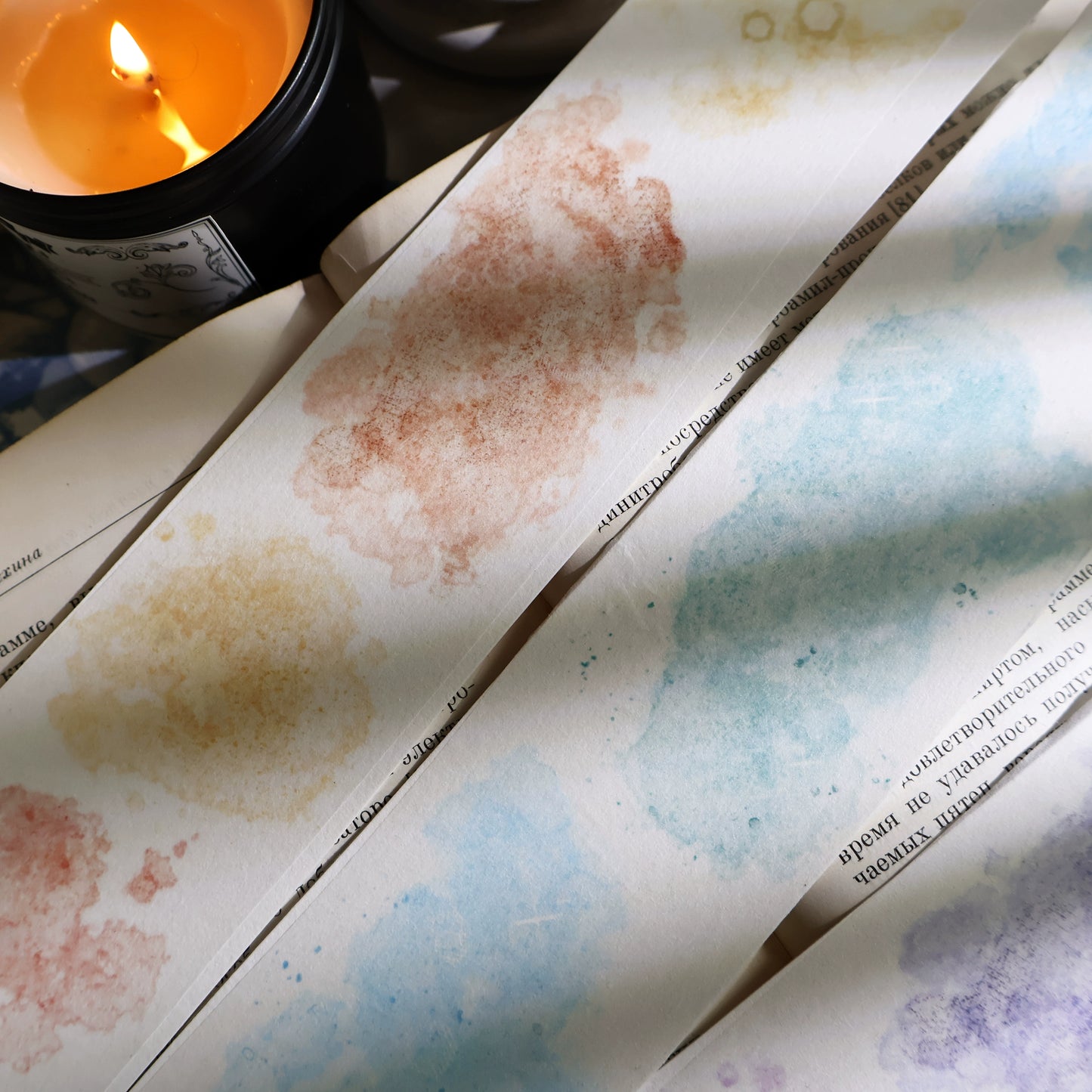 YiEr Vol13【Dyeing Set】Orginal Design Retro Washi/Pet Tape Backgroud Stickers