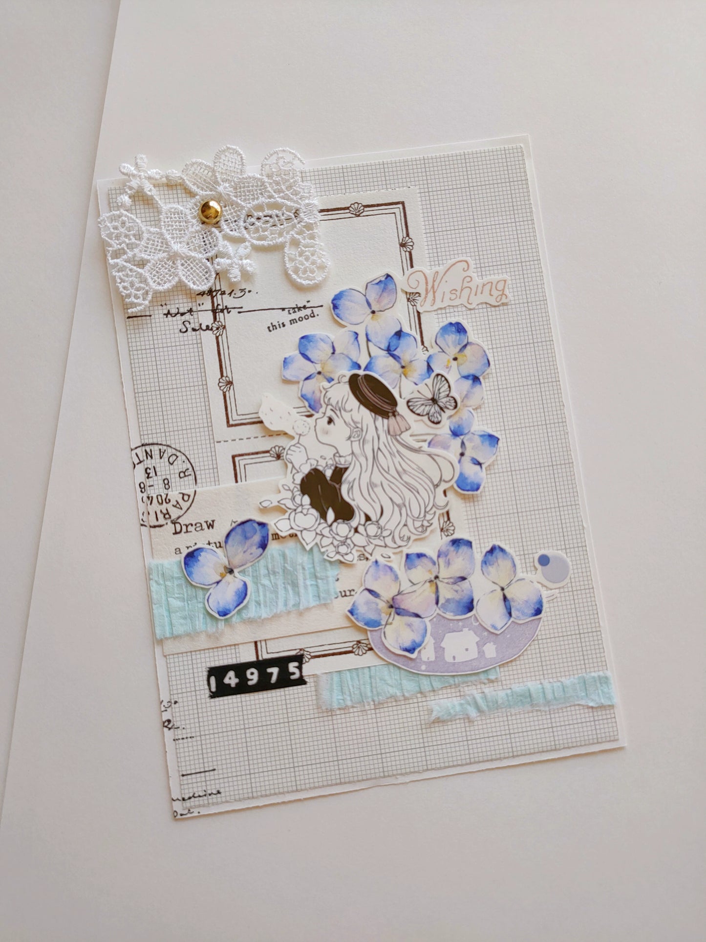 YiEr【ChaoHua Collection】Orginal Design Washi/Pet Tape Light Retro Floral Stickers