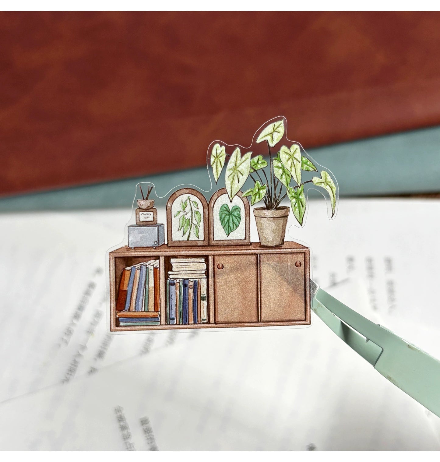 ZiYuanSu Vol12【My Forest House】Scene/Landscape Pre-cut Washi/PET Tape,for Scrapbook Supplies,Scrapbook Tape Stickers,Junk Journal Supplies