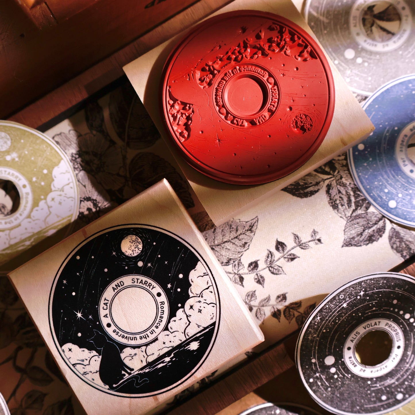 YiEr Stamp【Record】Upgraded Red Rubber Retro Stamp