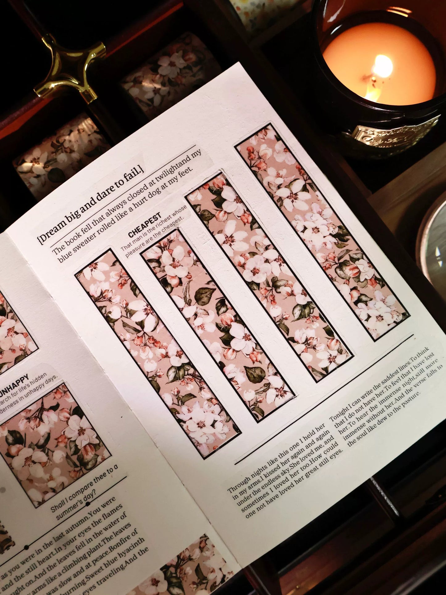 YiEr Vol14【Basic Floral Patterns】Floral Backgroud Washi Tape PET Stickers