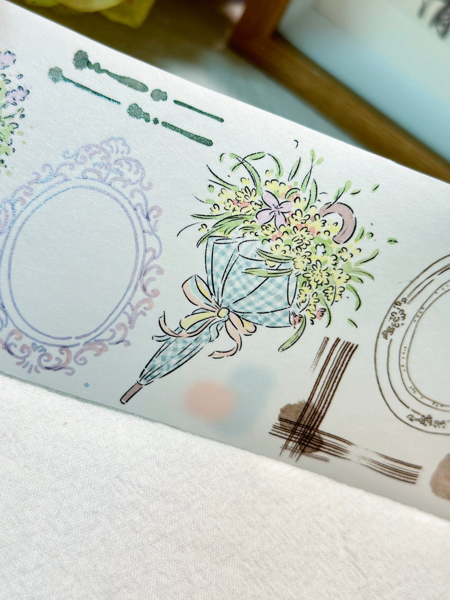 XiYue【Cloud Flowers Playing Shadows】Original Character Design Washi/PET Tape Stickers