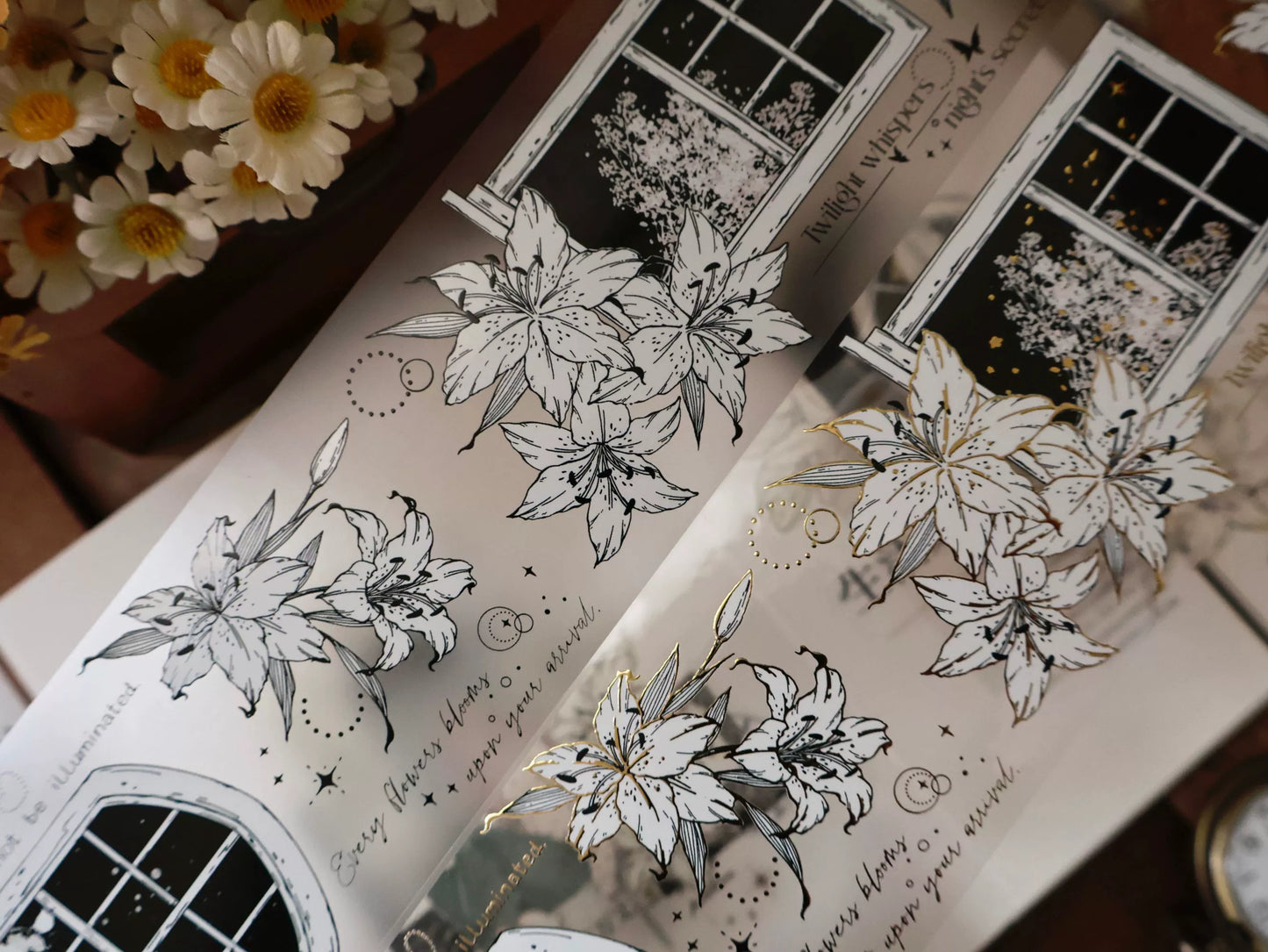 YiEr Vol14【Lily Window】Lily Washi Tape and PET Stickers