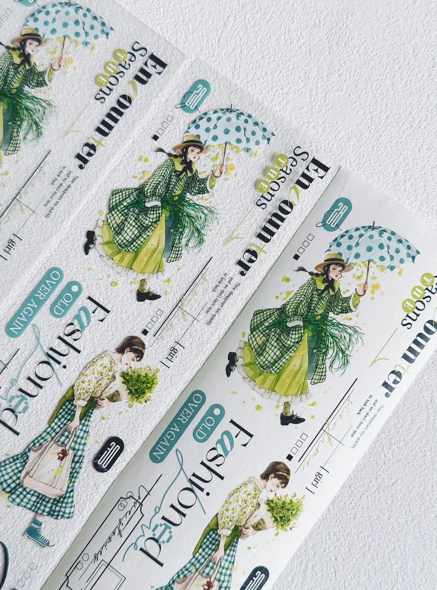 XiYue【Gorgeous Vernal Scenery】Original Design Washi/PET Tape Stickers