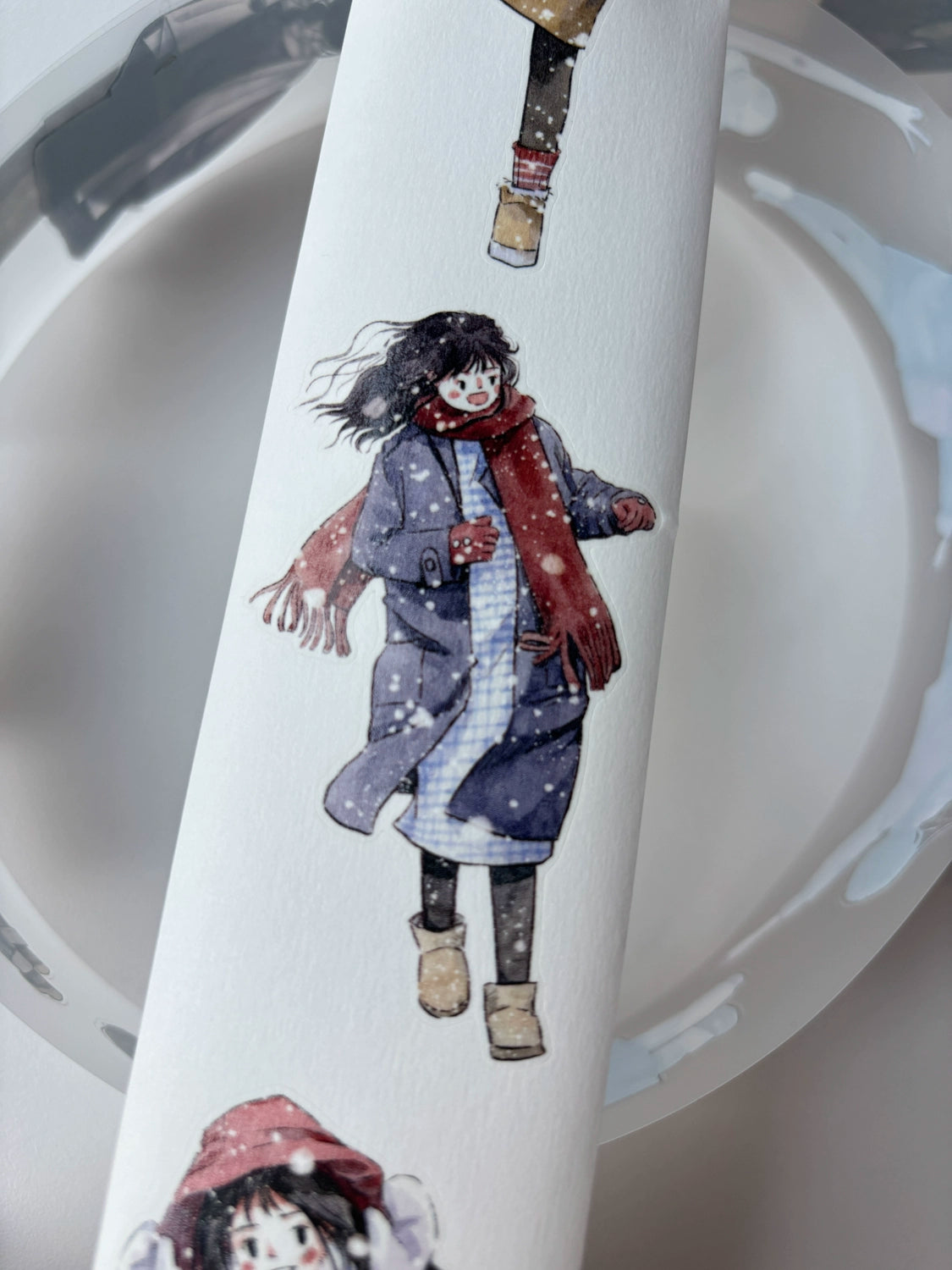 Kaixiaoxun Vol8 【It's Snowing】 Pre-Cut Washi/Matte PET Tape for Scrapbook Supplies,Junk Journal Supplies