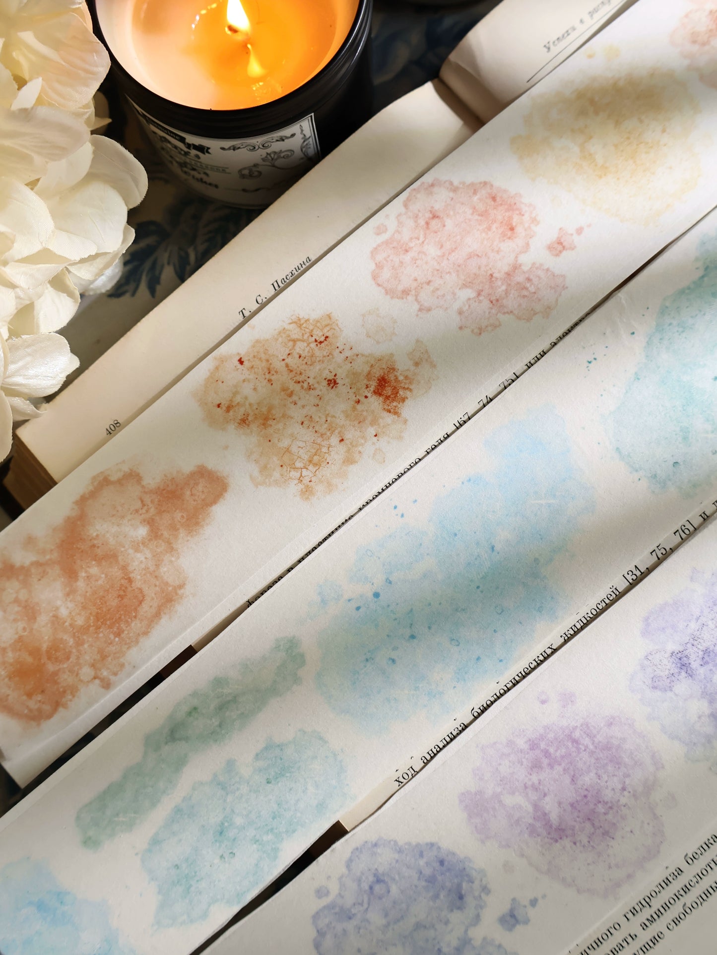 YiEr Vol13【Dyeing Set】Orginal Design Retro Washi/Pet Tape Backgroud Stickers