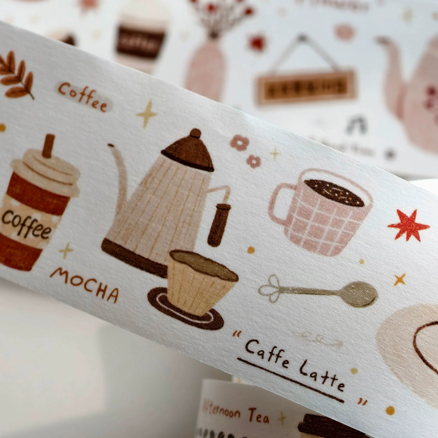 YiEr Minimalist Style Vol3【Coffee Daily】Light Retro Orginal Design Washi Pet Tape Landscape Stickers