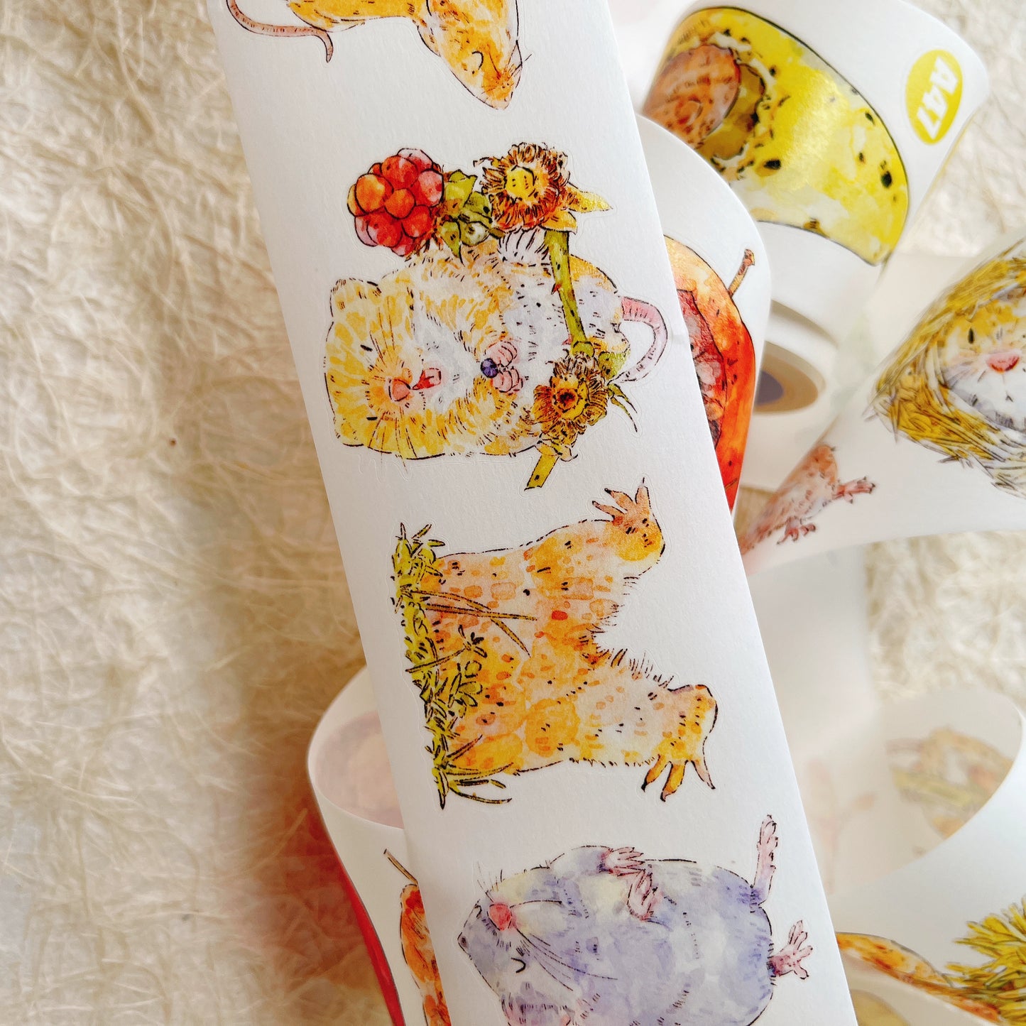 Seahorse Forest Vol8 A47 Vintage Retro Zizi's Garden,Pre-Cut Floral Washi/PET Tape Stickers,for Scrapbook Supplies,Scrapbook Tape Stickers,Junk Journal Supplies