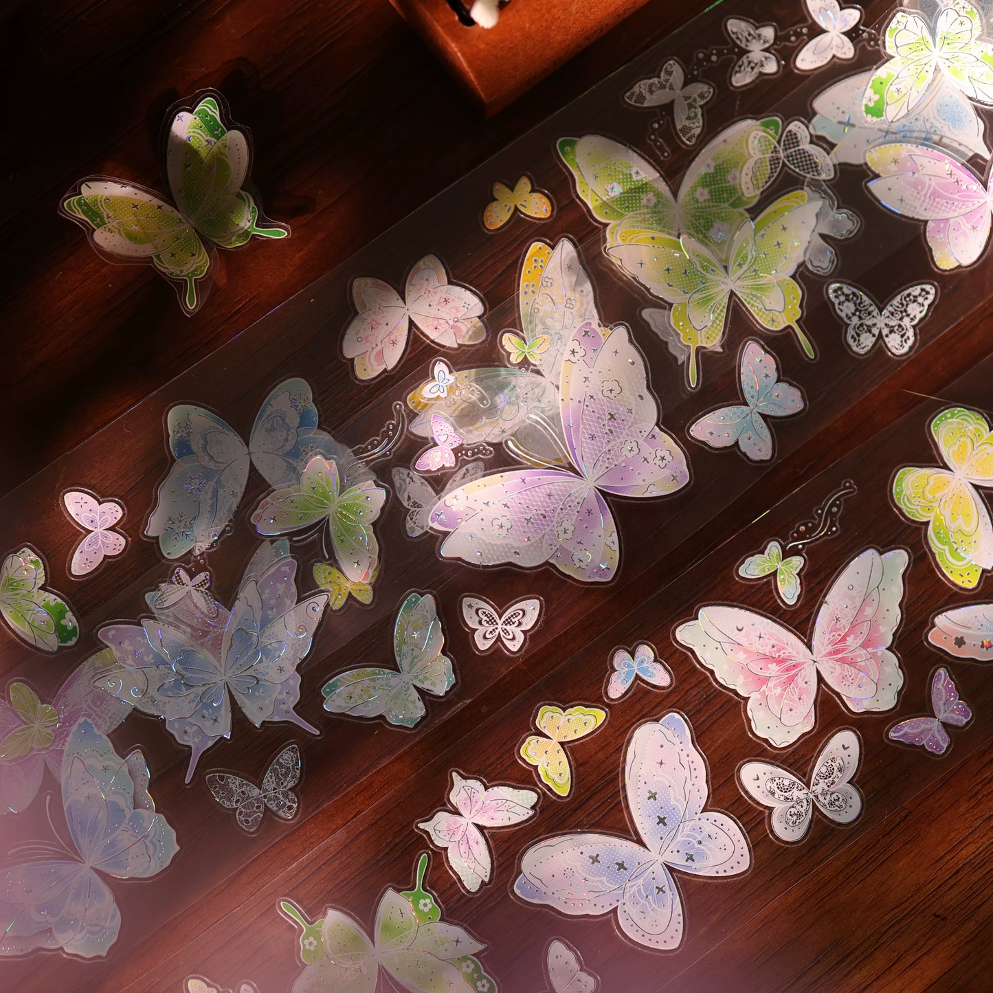 YiEr Vol17【Cicada Dream Butterfly】Kiss-cut Butterfly Washi Tape and PET Stickers