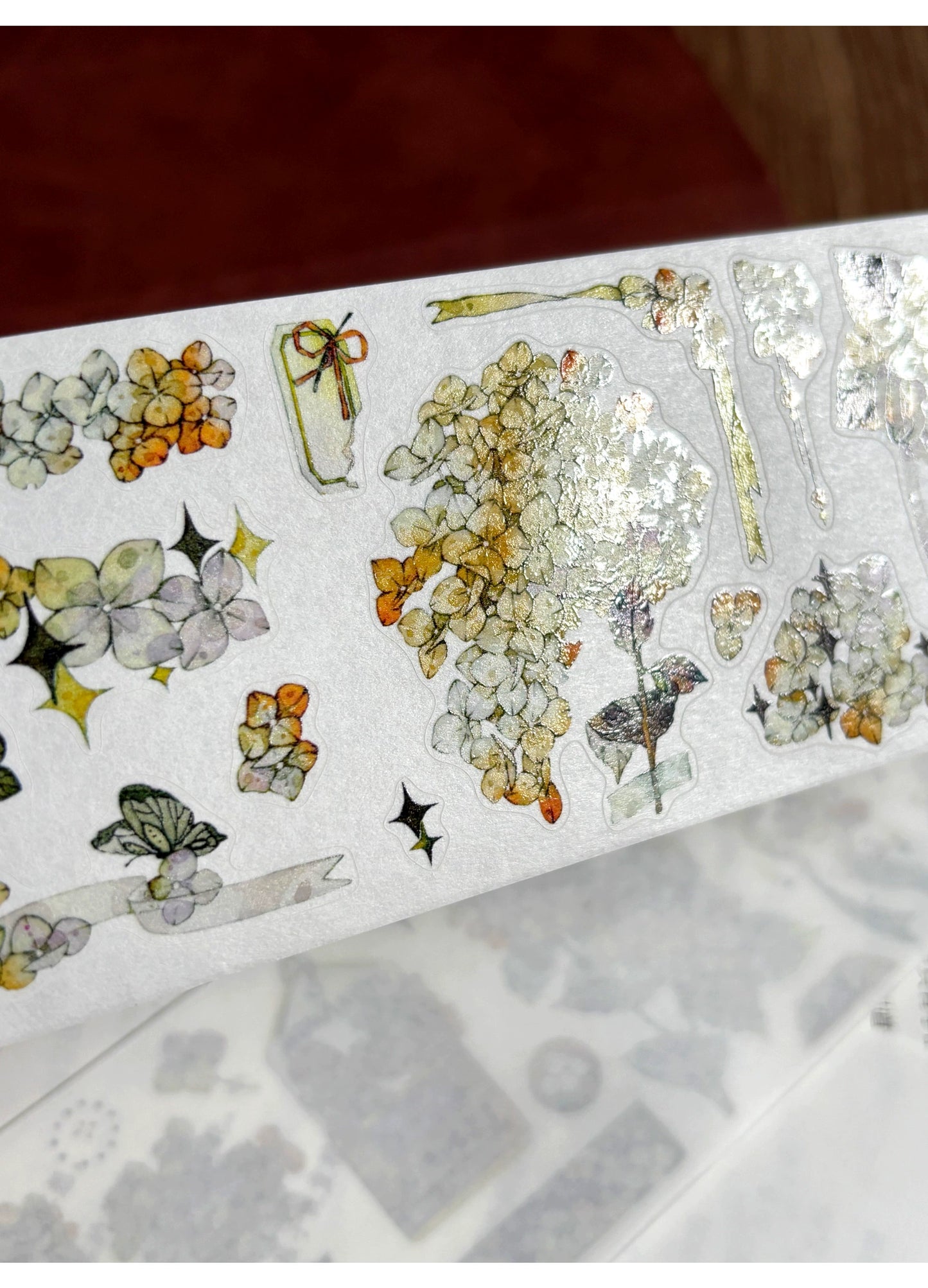 ZiYuanSu Vol12【Colorful Embroidery】Scene/Landscape Pre-cut Washi/PET Tape,for Scrapbook Supplies,Scrapbook Tape Stickers,Junk Journal Supplies