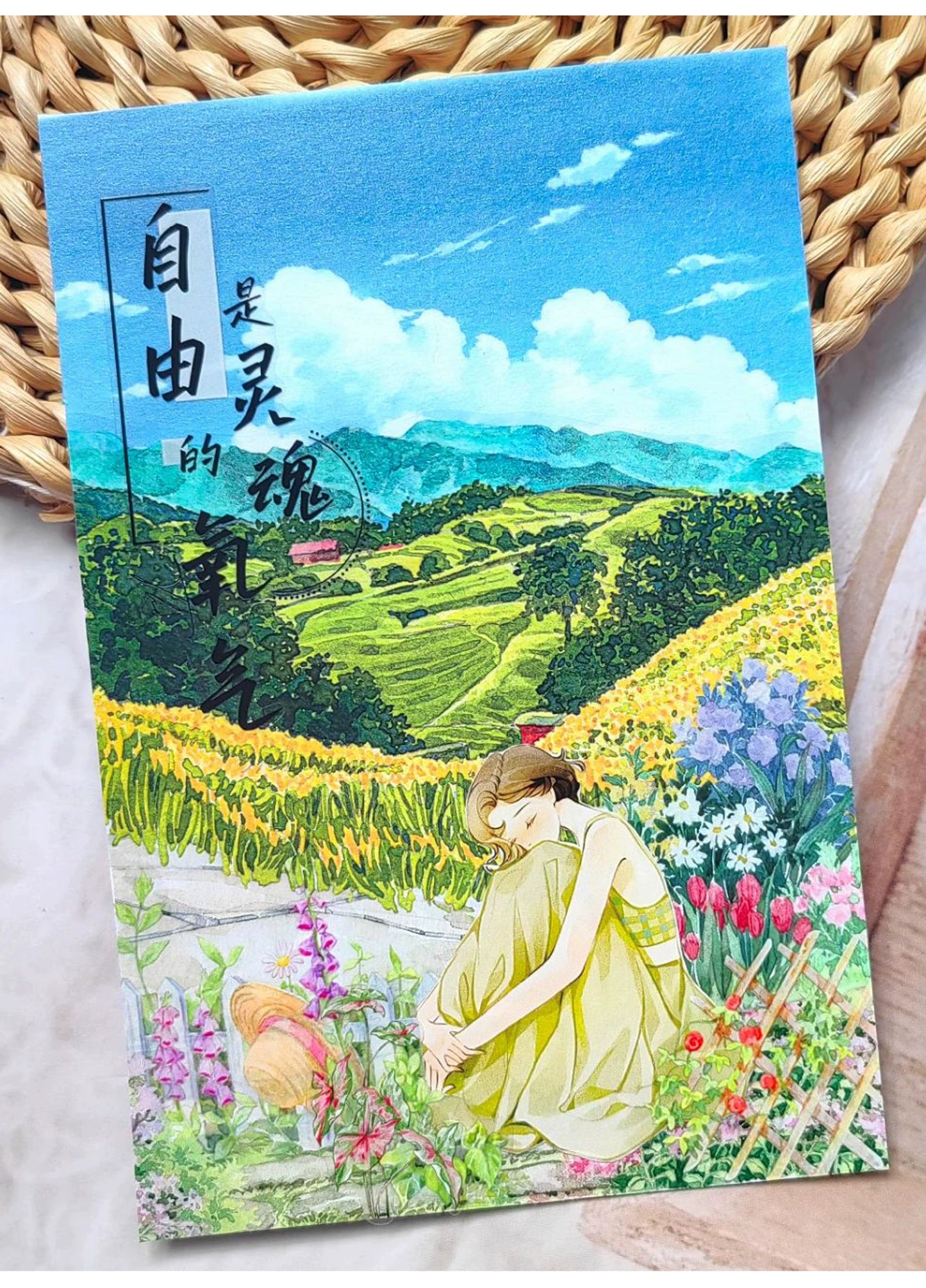 ZiYuanSu【Emotion Memory】Text Scene/Landscape Pre-cut Washi/PET Tape,for Scrapbook Supplies,Scrapbook Tape Stickers,Junk Journal Supplies