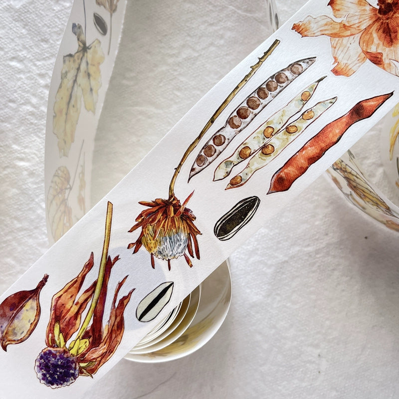 Seahorse Forest Vol4【A32#More Colorful】Flower Scene,Original Design Journal Washi/Matte PET Tape Stickers, for Scrapbook Supplies,Scrapbook Tape Stickers,Junk Journal Supplies, Journaling Stickers,Bullet Journals