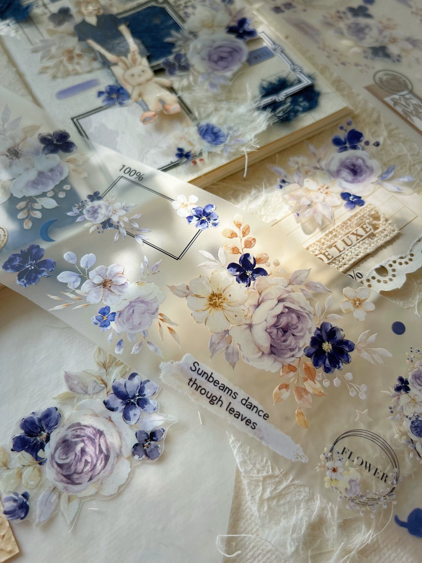 YiEr【Winter Silence】Orginal Design Washi/Pet Tape Light Retro Stickers