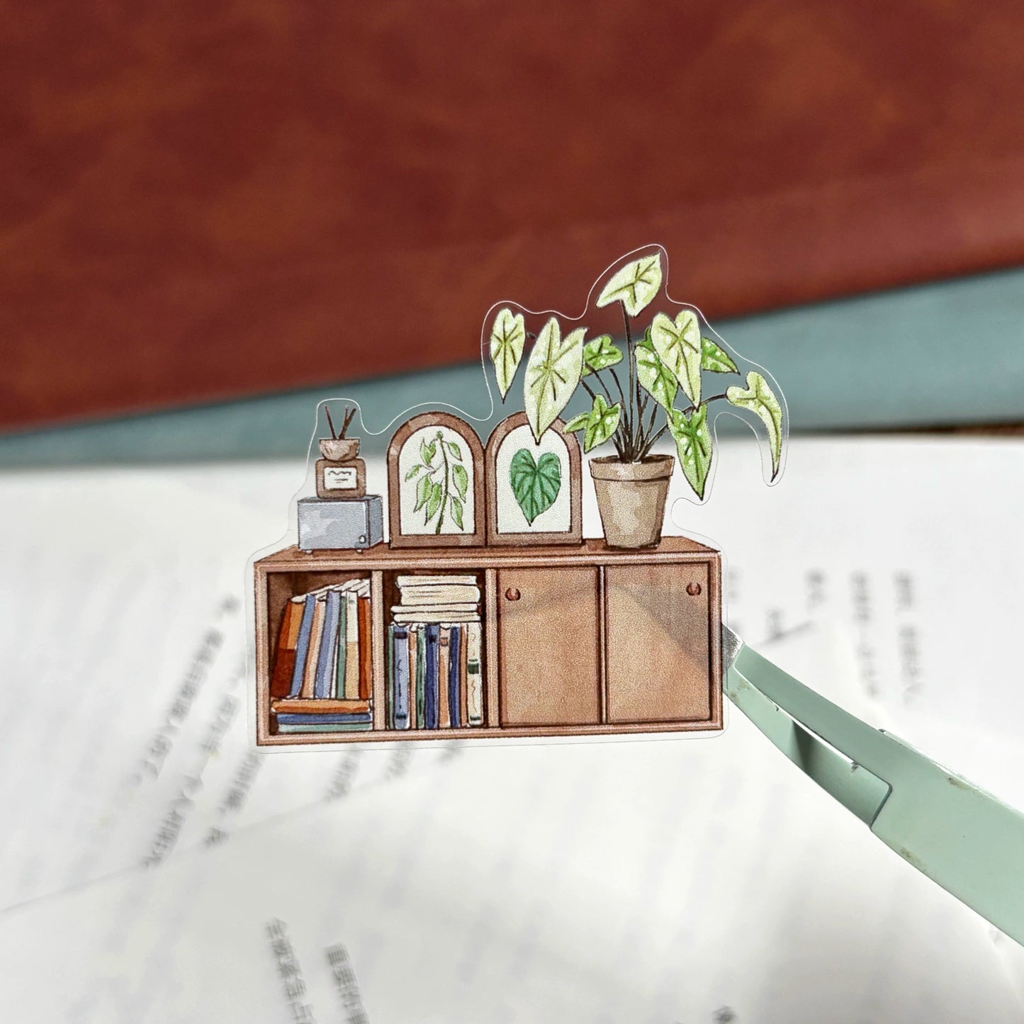 ZiYuanSu Vol12【My Forest House】Scene/Landscape Pre-cut Washi/PET Tape,for Scrapbook Supplies,Scrapbook Tape Stickers,Junk Journal Supplies