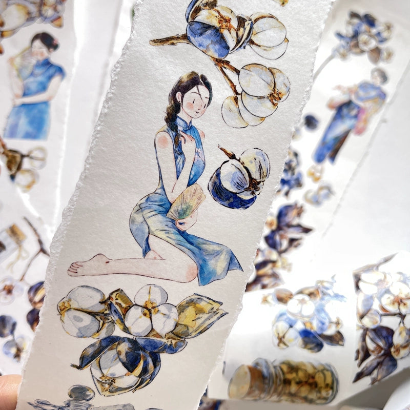 Seahorse Forest Vol3【A16#Past】Original Character Design Journal Washi/Matte PET Tape