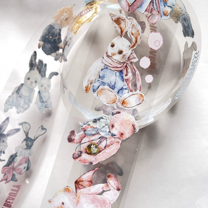 Seahorse Forest Vol3【A14#Doll】Original Character Design Journal Washi/Matte PET Tape