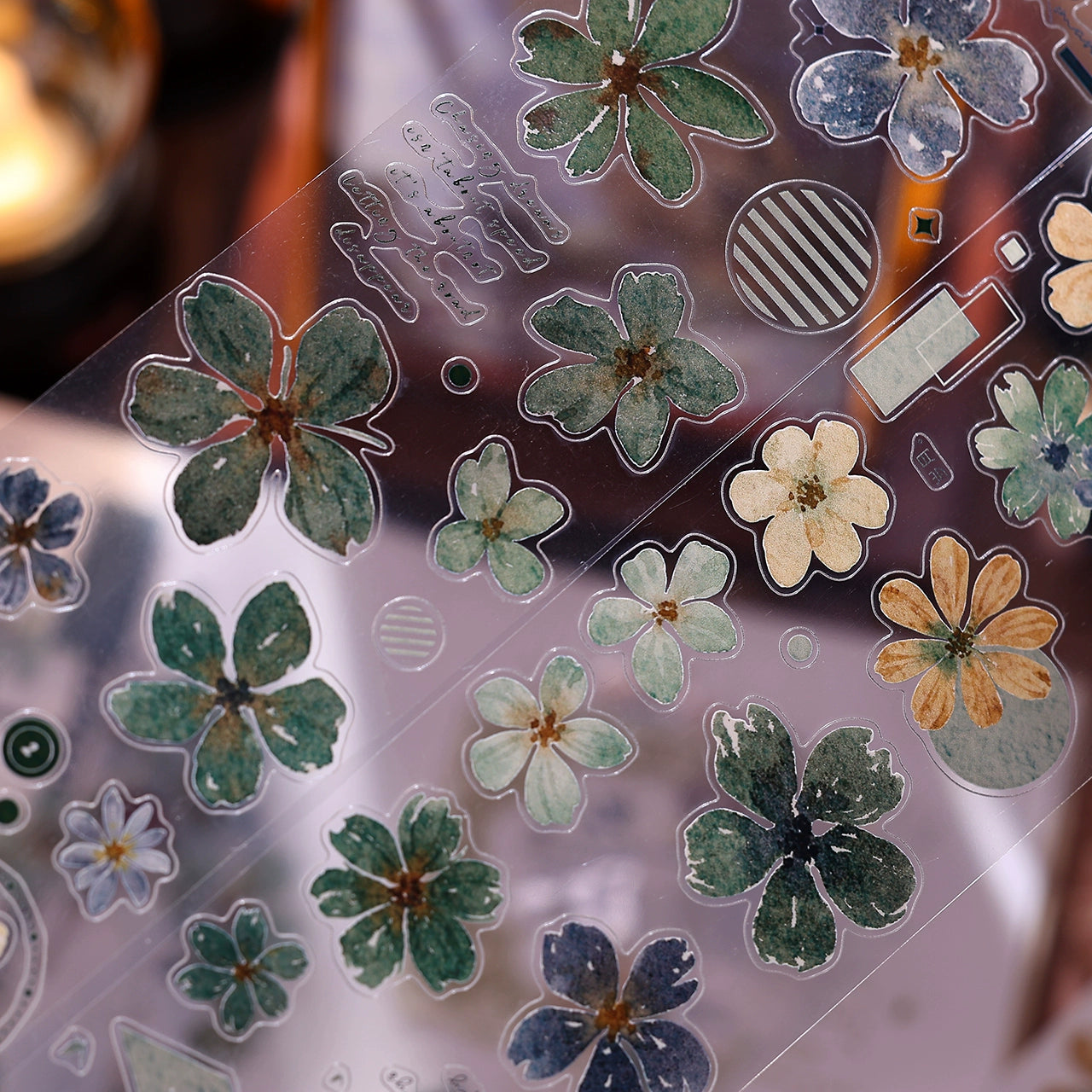 XiaoBaiJia【Green Book】Light Retro Orginal Design Washi Pet Tape Landscape Stickers