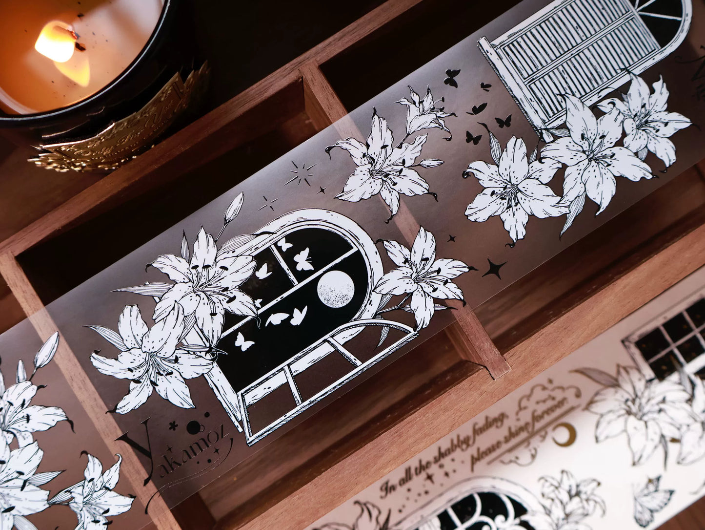 YiEr Vol14【Lily Window】Lily Washi Tape and PET Stickers
