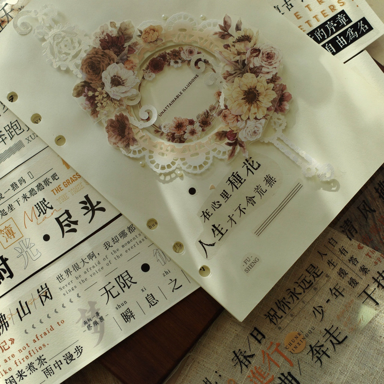 YiEr Vol12【Go Far Away】Washi/PET Tape,for Scrapbook Supplies,Scrapbook Tape Stickers,Junk Journal Supplies