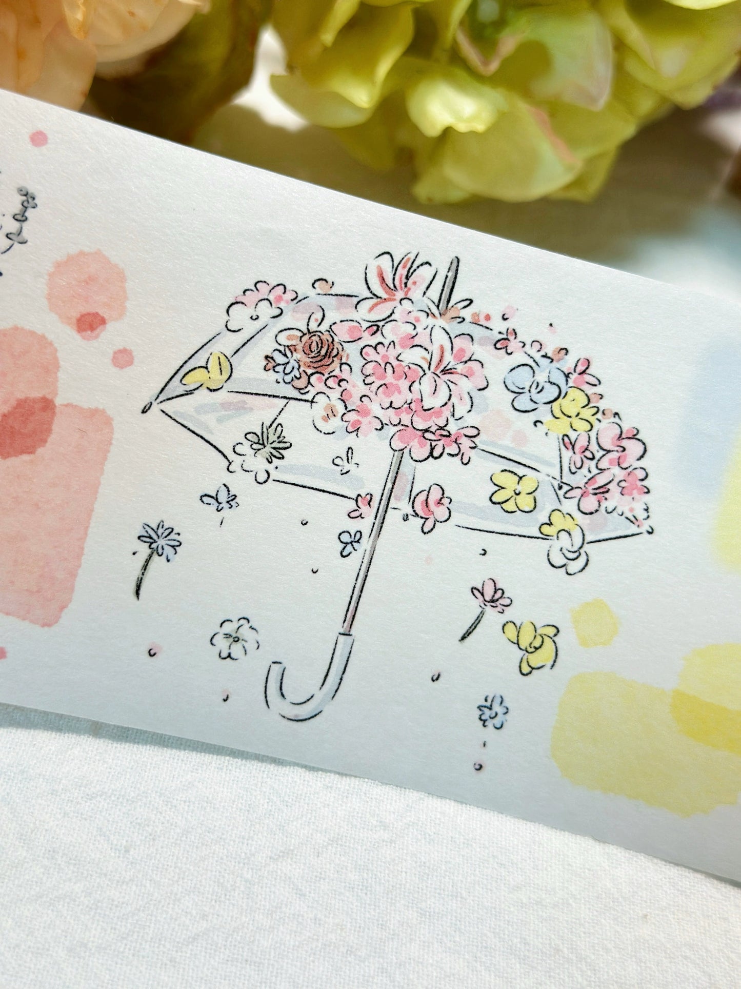 XiYue【Cloud Flowers Playing Shadows】Original Character Design Washi/PET Tape Stickers