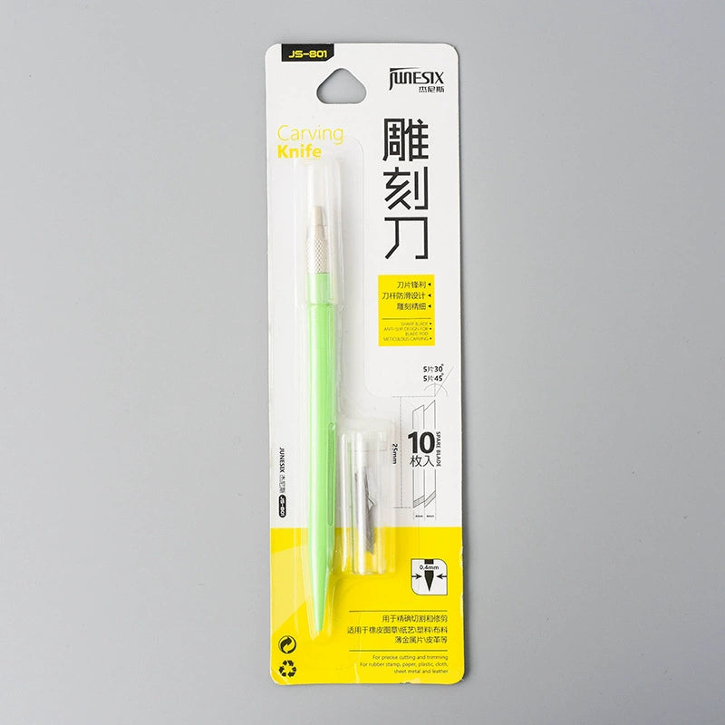 Handheld Pen Knife,Cutting Pad,Cutting tape,Cutting Pen Knife,Rubber Seal Carving Knife,Cutting Paper Pen,Handmade Knife,Art Knife