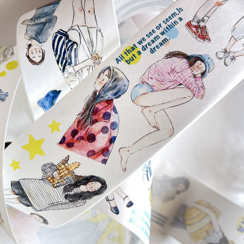 Seahorse Forest Vol3【A17#Geometry】Original Character Design Journal Washi/Matte PET Tape