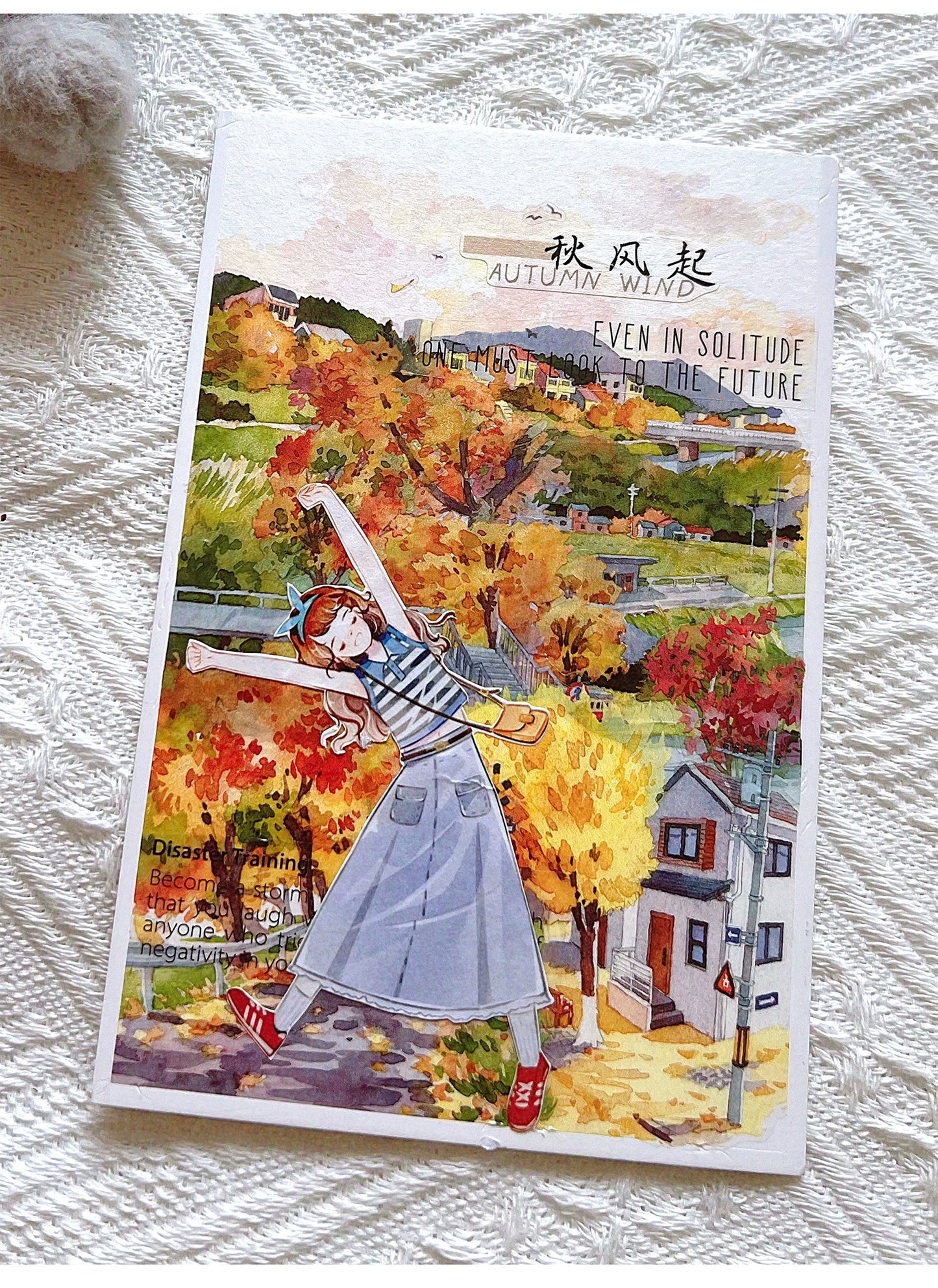 ZiYuanSu【Gradually Strengthening the Autumn Atmosphere】Background Scene Pre-cut Washi/PET Tape,for Scrapbook Supplies,Scrapbook Tape Stickers,Junk Journal Supplies