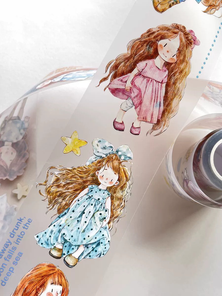 Seahorse Forest Vol3【A18#XiaoNan】Original Character Design Journal Washi/Matte PET Tape