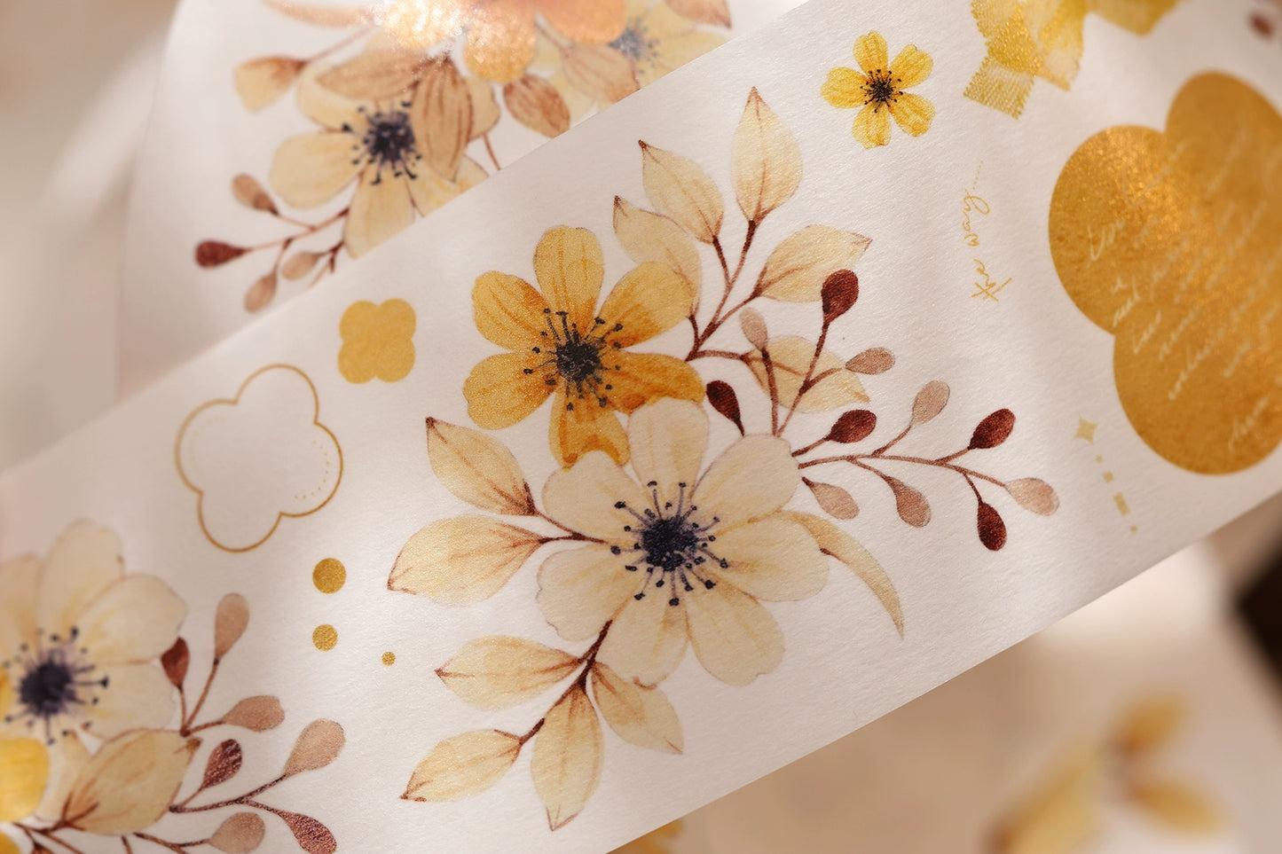 XiaoBaiJia【 Summer Overture】Light Retro Daisy Flower Orginal Design Washi Pet Floral Tape Landscaping Stickers